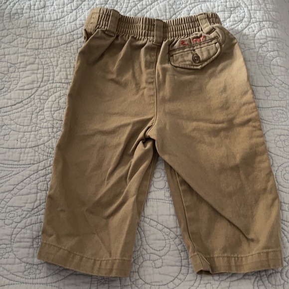 Ralph Lauren RL-1967 Tan khaki pants. 9 months. RL-1968 embroidery on back - Picture 2 of 5